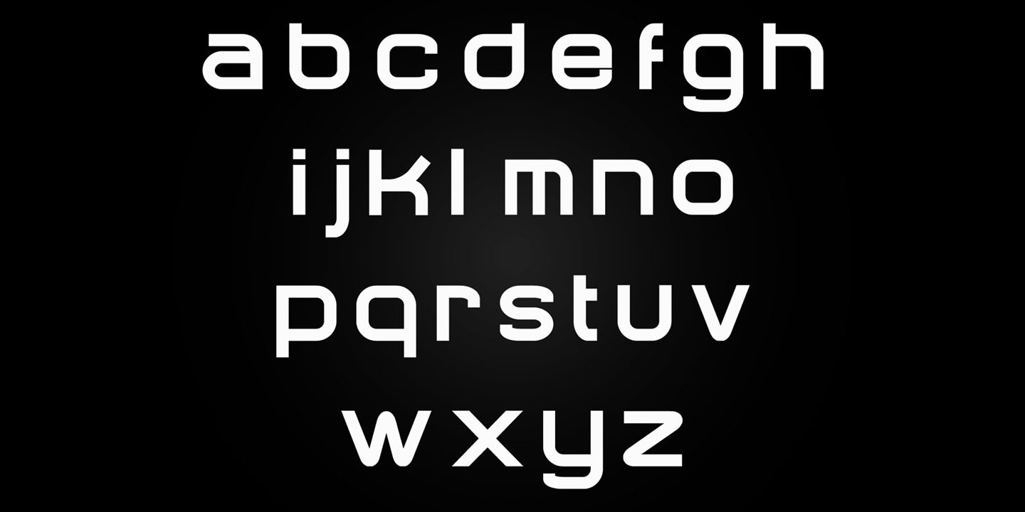 Пример шрифта Chronosfer Condensed
